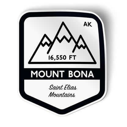 Mount Bona Alaska Sticker
