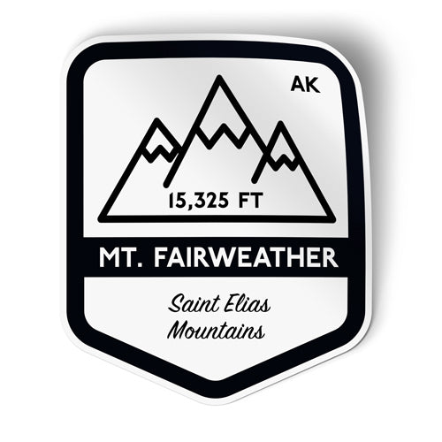 Mount Fairweather Alaska Sticker