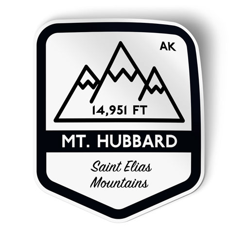 Mount Hubbard Alaska Sticker