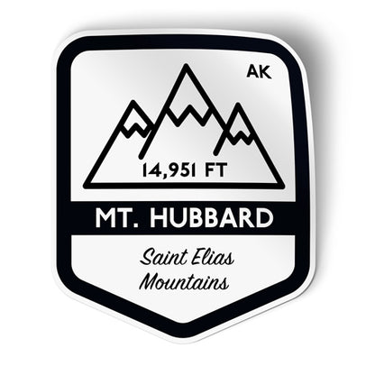 Mount Hubbard Alaska Sticker