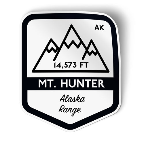 Mount Hunter Alaska Sticker