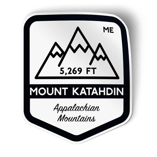 Mount Katahdin Maine Sticker