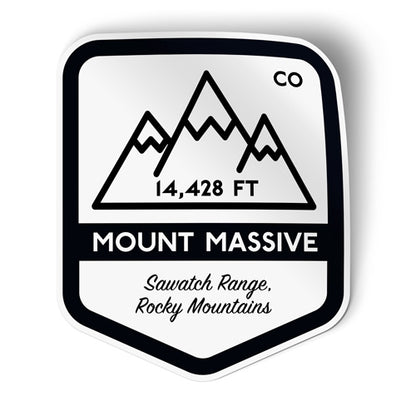 Mount Massive Colorado Sticker