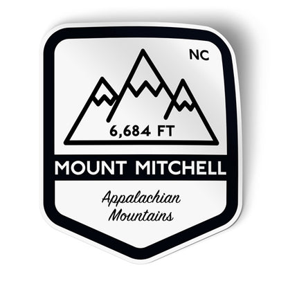 Mount Mitchell North Carolina Sticker