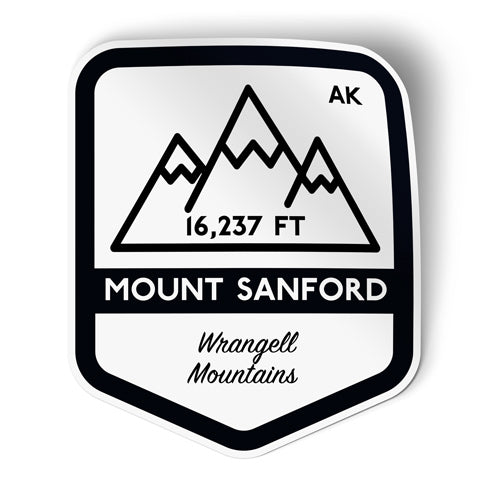 Mount Sanford Alaska Sticker