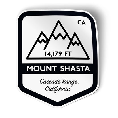 Mount Shasta California Sticker