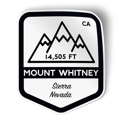 Mount Whitney California Sticker