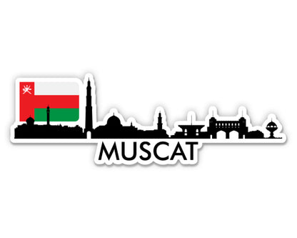 Muscat Oman Skyline  Sticker