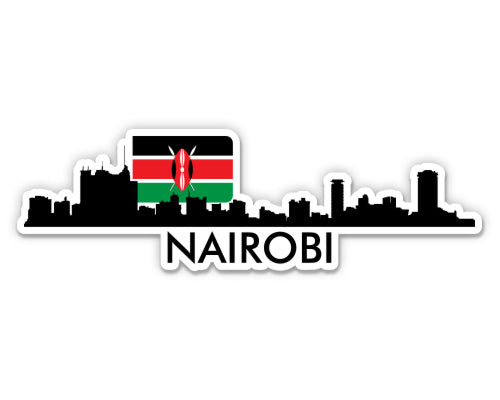 Nairobi Kenya Skyline  Sticker