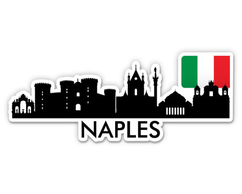 Naples Italy City Skyline Sticker