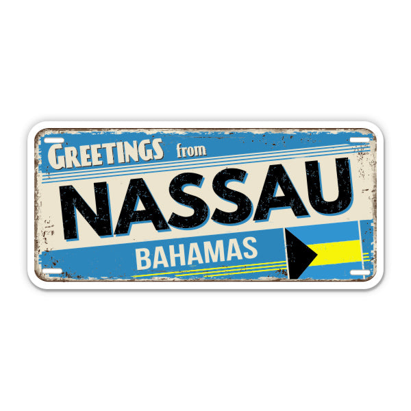 Greetings from Nassau Bahamas Sticker