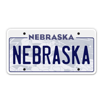 Nebraska License Plate Style Sticker