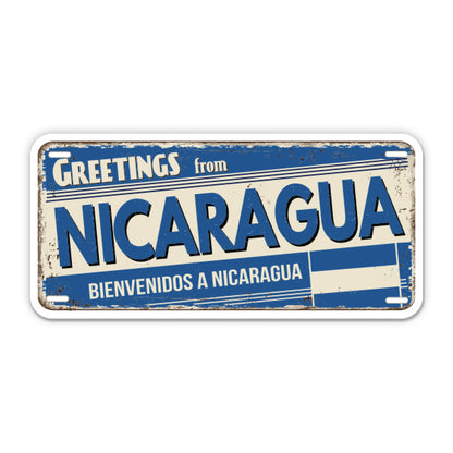 Greetings from Nicaragua Sticker