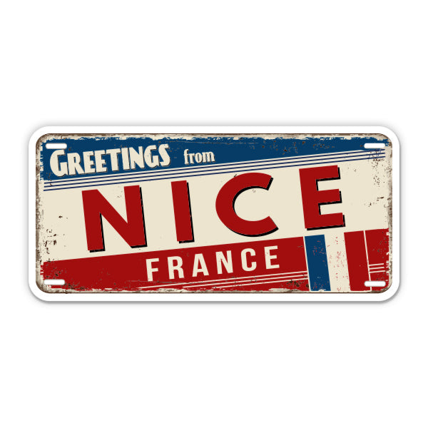 Greetings from Nice France Sticker