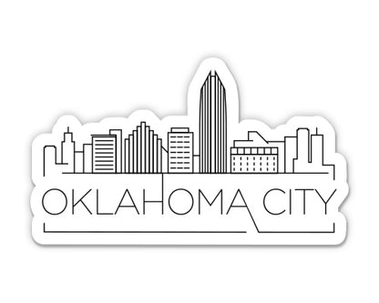 Oklahoma City Skyline Sticker