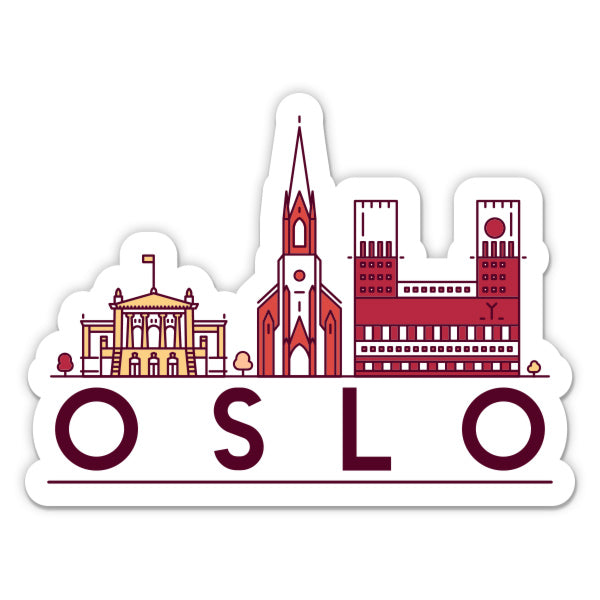Oslo Norway Sticker