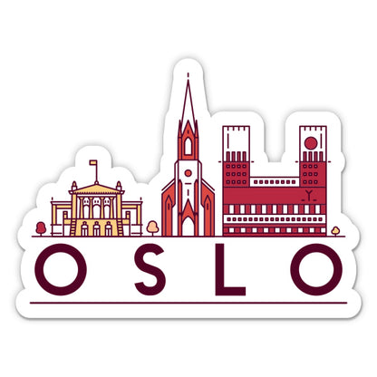 Oslo Norway Sticker