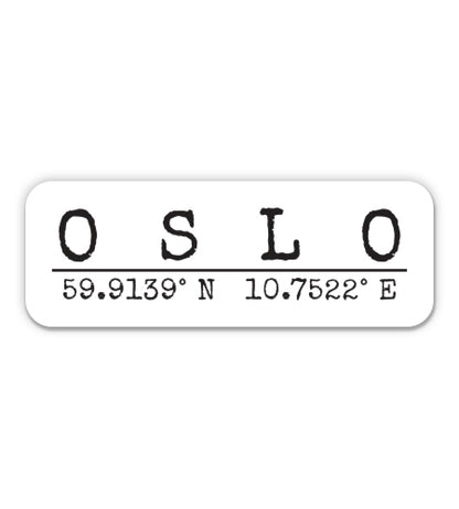 Oslo Norway Sticker