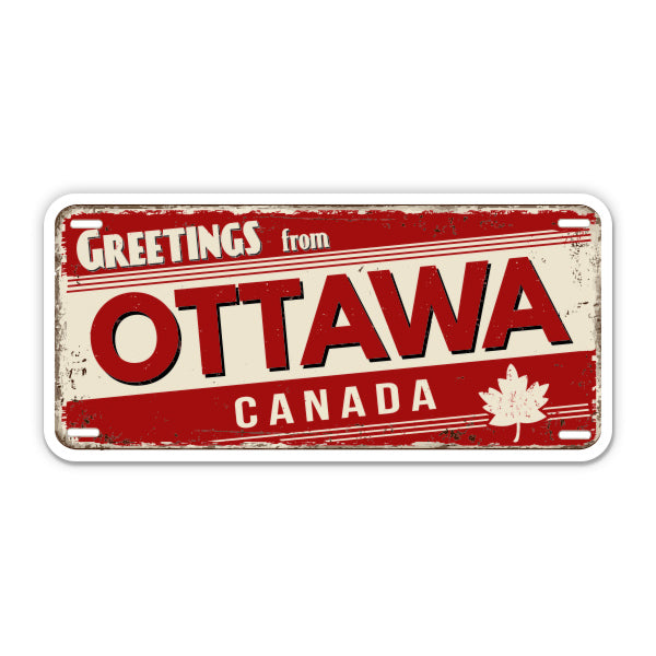 Greetings from Ottawa Canada Sticker