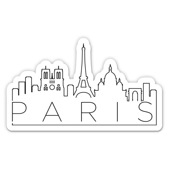 Paris France Sticker