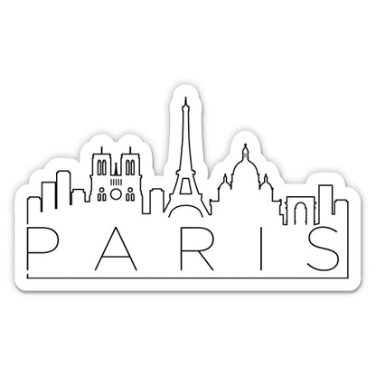 Paris France Sticker