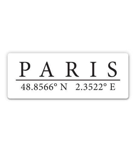 Paris France Sticker