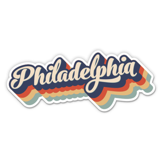 Philadelphia Retro Sticker