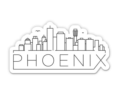 Phoenix Arizona City Skyline Sticker
