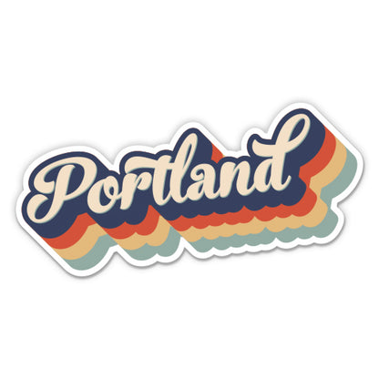Portland Oregon Retro Sticker