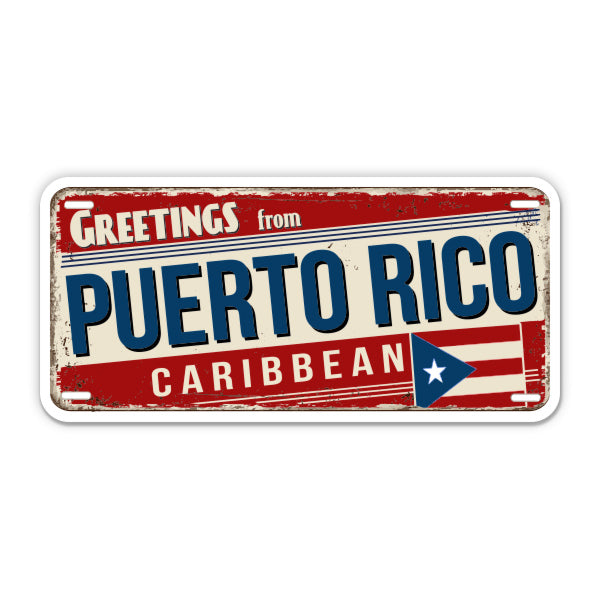 Greetings from Puerto Rico Sticker