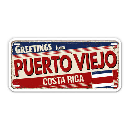 Greetings from Puerto Viejo Costa Rica Sticker