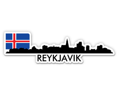 Reykjavik Iceland Skyline  Sticker