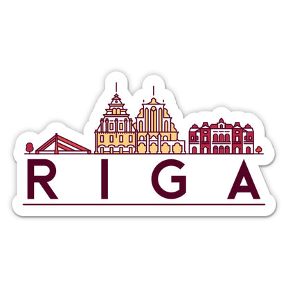 Riga Latvia Sticker