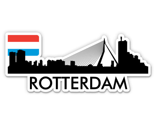 Rotterdam Netherlands City Skyline Sticker