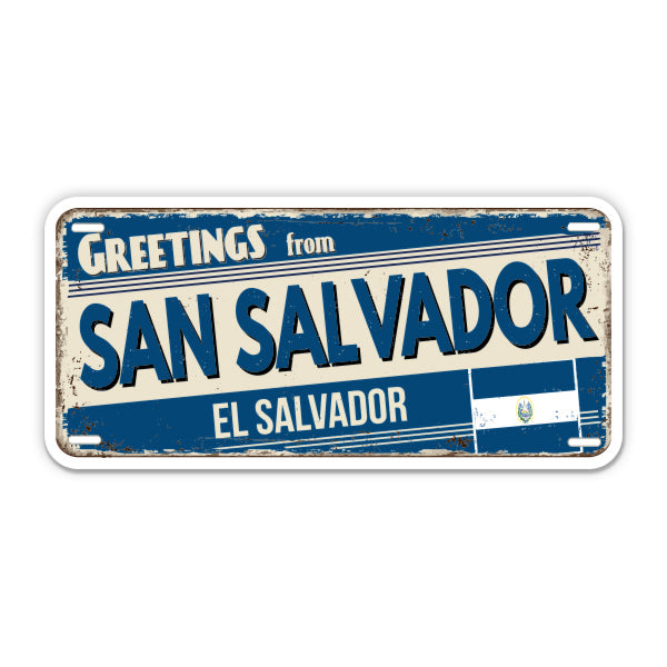 Greetings from San Salvador El Salvador Sticker