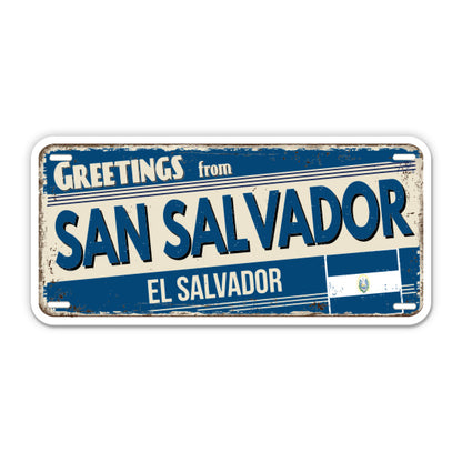 Greetings from San Salvador El Salvador Sticker