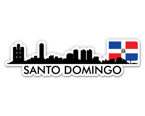 Santo Domingo Dominican Republic Skyline  Sticker