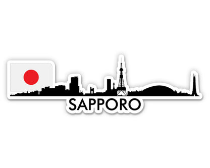 Sapporo Japan Skyline  Sticker