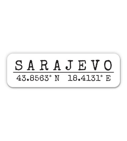 Sarajevo Bosnia And Herzegovina Sticker