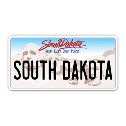 South Dakota License Plate Style Sticker