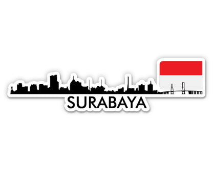 Surabaya Indonesia Skyline  Sticker