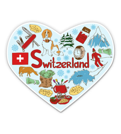 Switzerland Travel Sticker