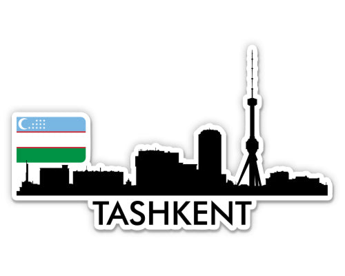 Tashkent Uzbekistan City Skyline Sticker
