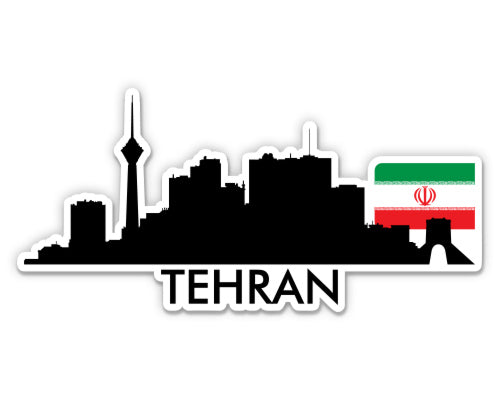 Tehran Iran Skyline  Sticker