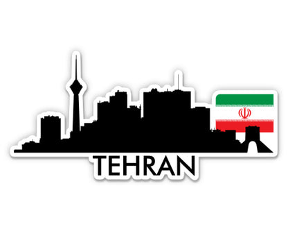 Tehran Iran Skyline  Sticker
