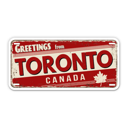 Greetings from Toronto Canada Sticker