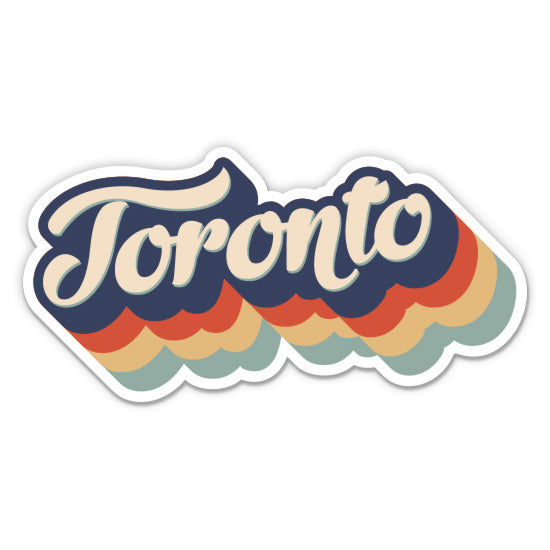 Toronto Canada Retro Sticker