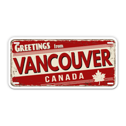Greetings from Vancouver Canada Sticker