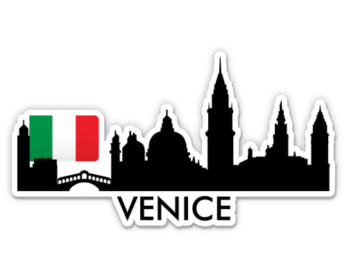 Venice Italy City Skyline Sticker