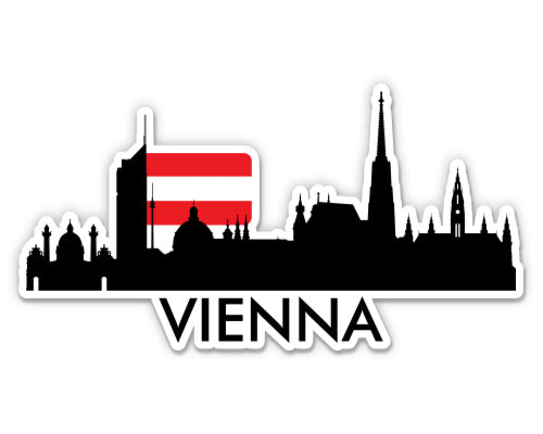 Vienna Austria City Skyline Sticker